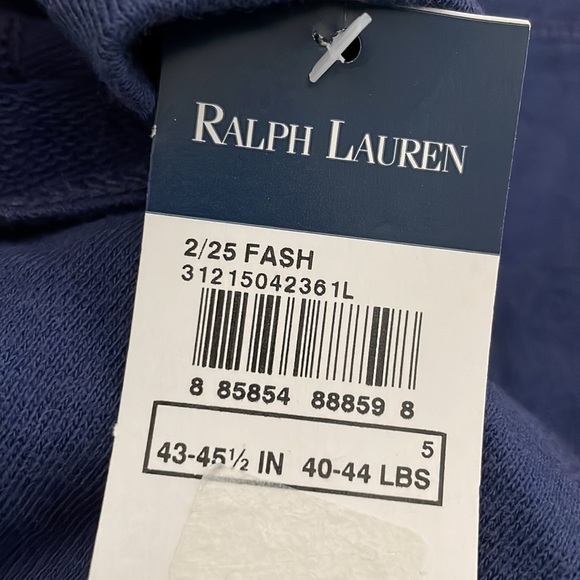 NWT Ralph Lauren Toddler Girls Cascading Drape Cardigan Sweater Coat Navy Blue 5 - Picture 5 of 5